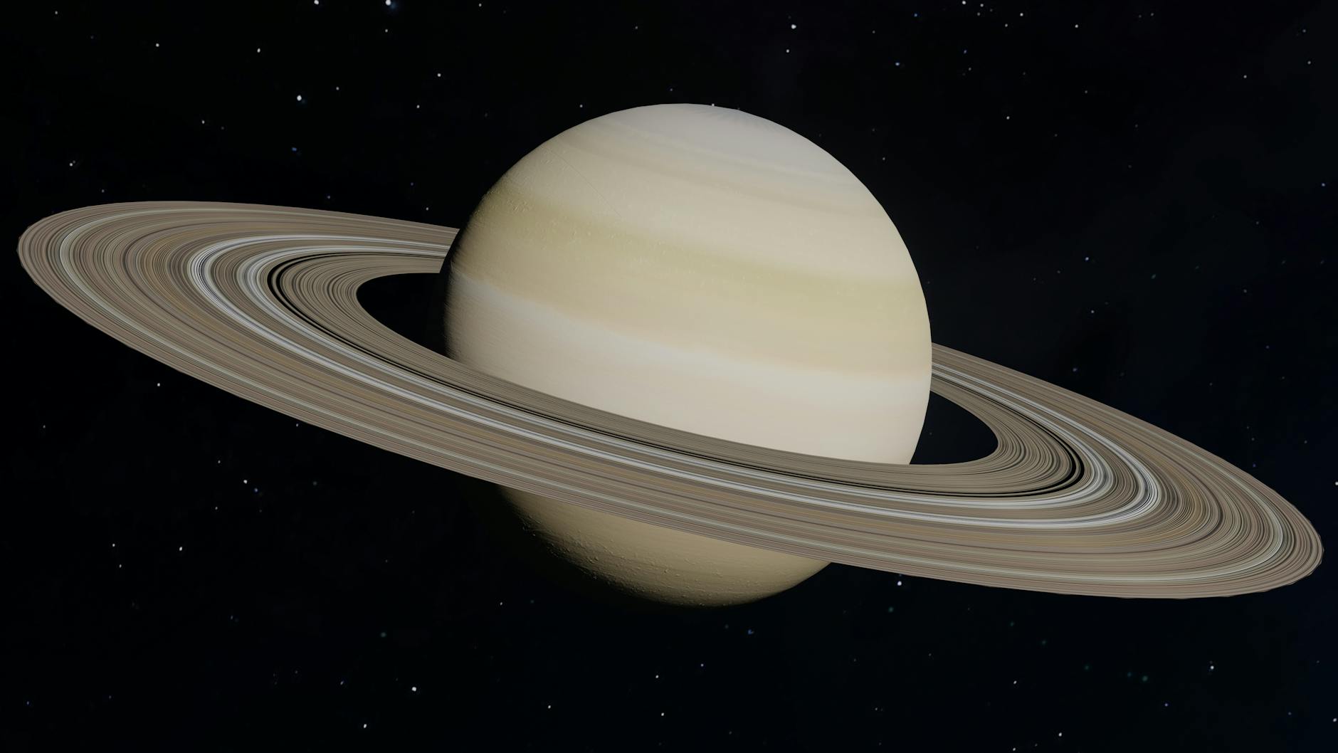 Detailed image of Saturn with rings against a starry background, showcasing its celestial beauty.